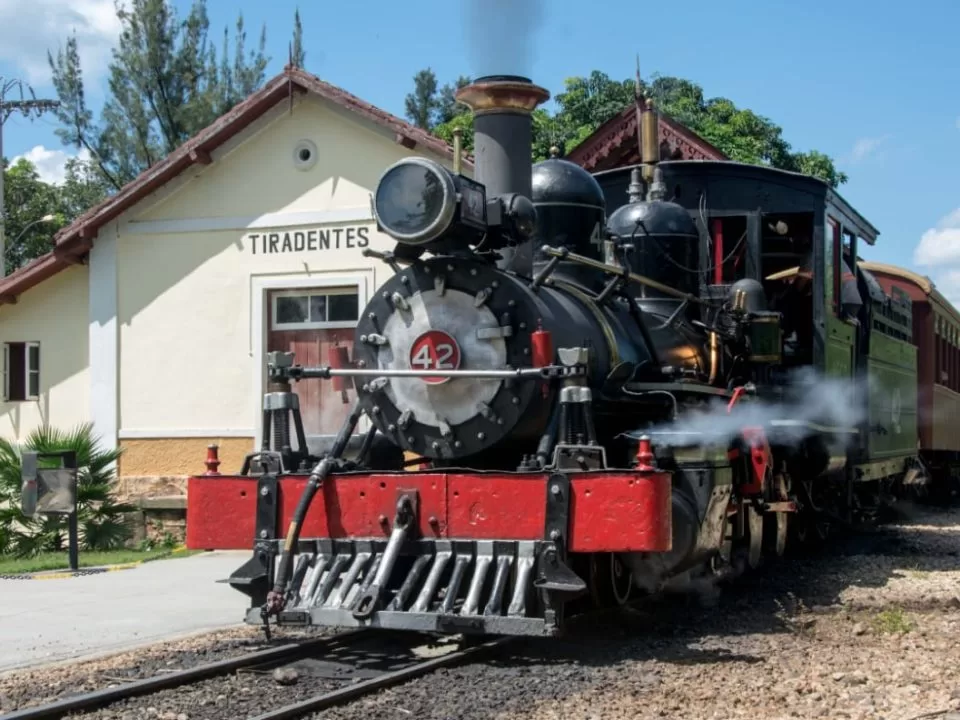 Trem que liga São João del-Rei a Tiradentes